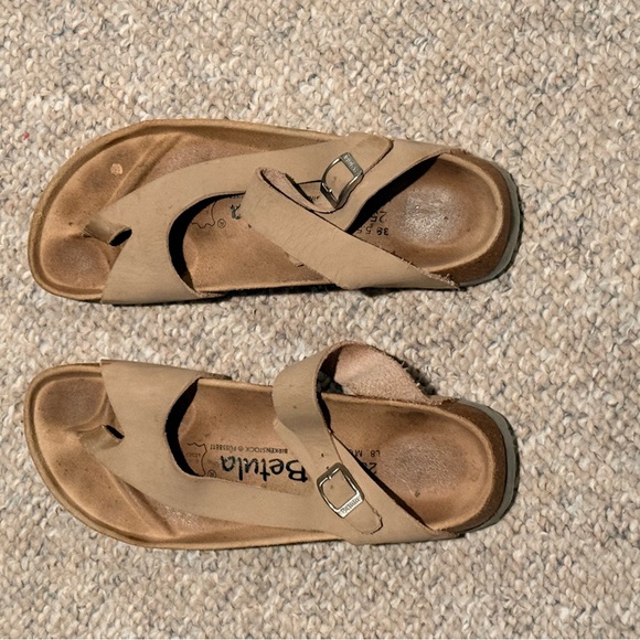 Women’s Birkenstock Betula tan Leather Sandals 39 - Picture 2 of 6